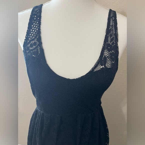 Free People Black ‘Salinas Foil’ Lace Dress - Picture 3 of 8